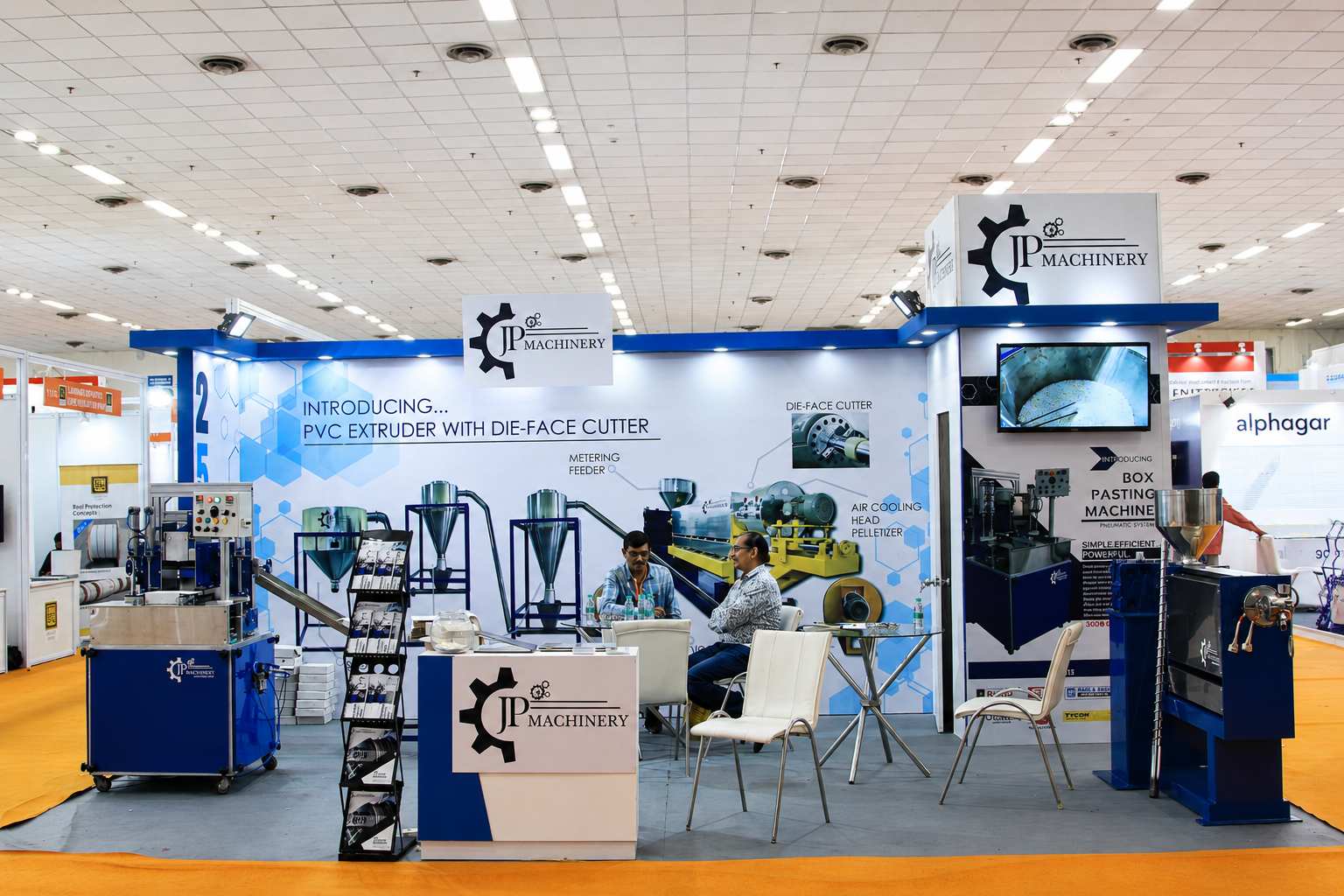 JP Machinery extrusion equipment at Cable & Wire Fair 2019, Delhi