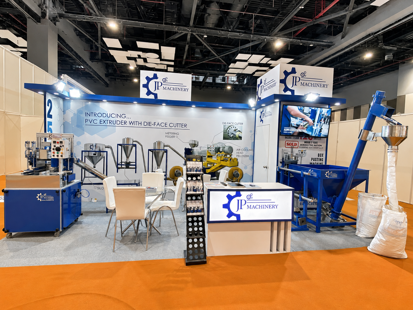 JP Machinery exhibition stall at Cable & Wire Fair 2022, Delhi