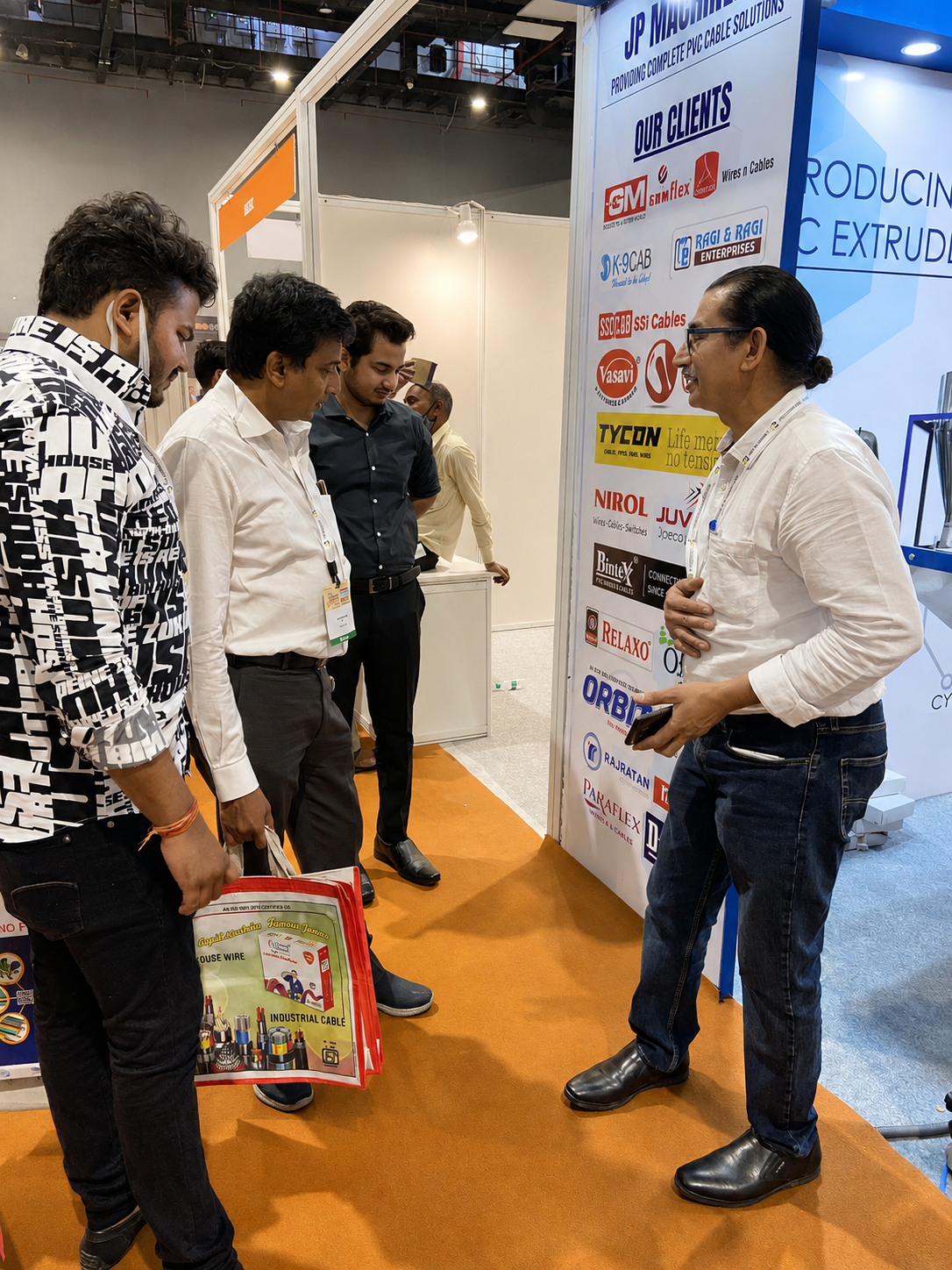 JP Machinery stall at Cable & Wire Fair 2022, Delhi