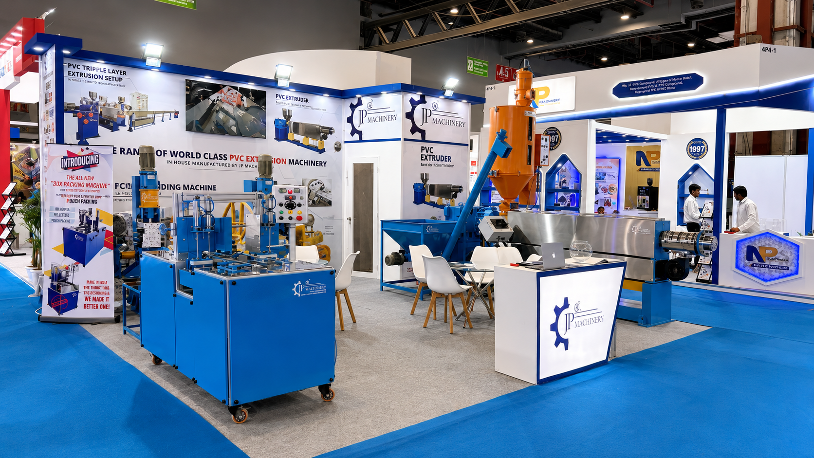 JP Machinery exhibition stall at Cable & Wire Fair 2025, Delhi