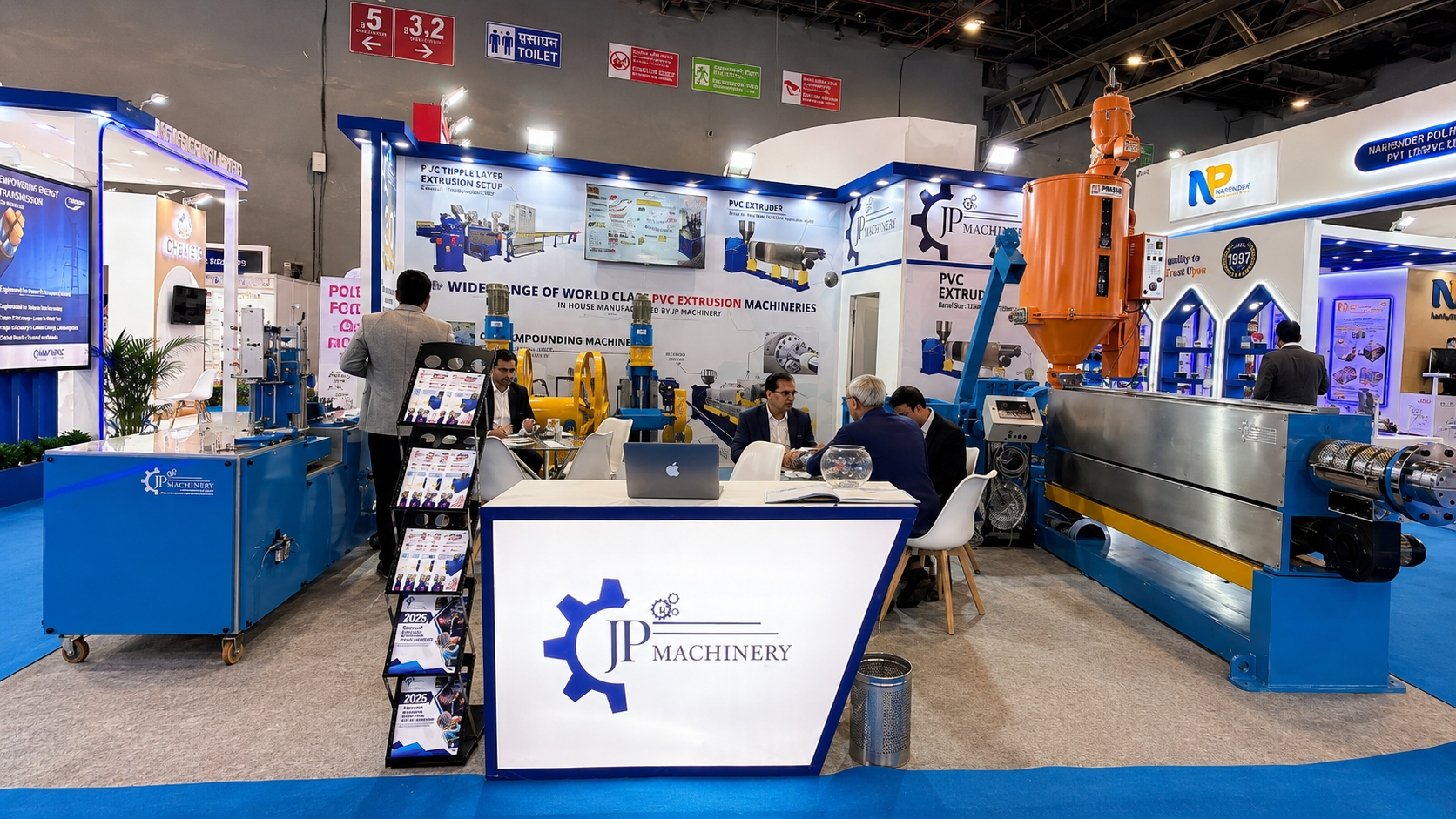 JP Machinery product showcase at Cable & Wire Fair 2025, Delhi