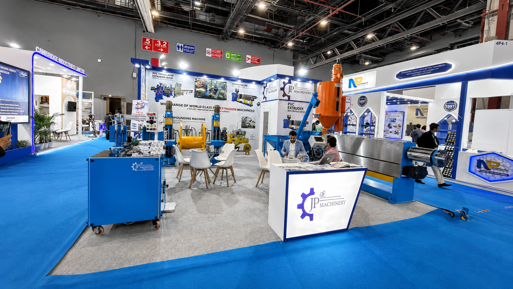 JP Machinery team at Cable & Wire Fair 2025, Delhi