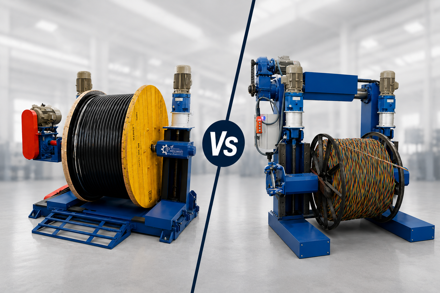 Wire and cable take-up reel